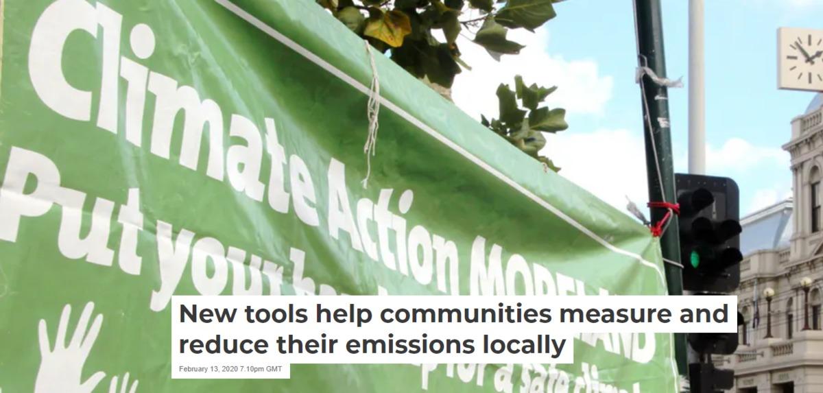 New tools help communities measure and reduce their emissions locally