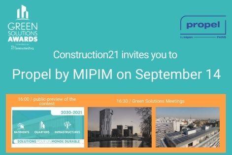 Transition in real estate: Construction21's programme at Propel by MIPIM