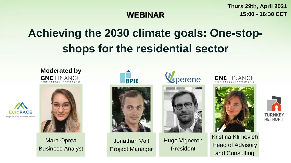 [Webinar] Achieving the 2030 climate goals – One-stop-shops for the residential sector