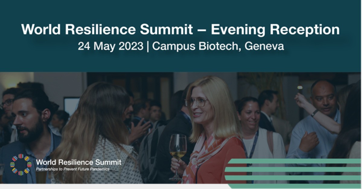 Evening reception of World Resilience Summit 2023 in Geneva on 24 May
