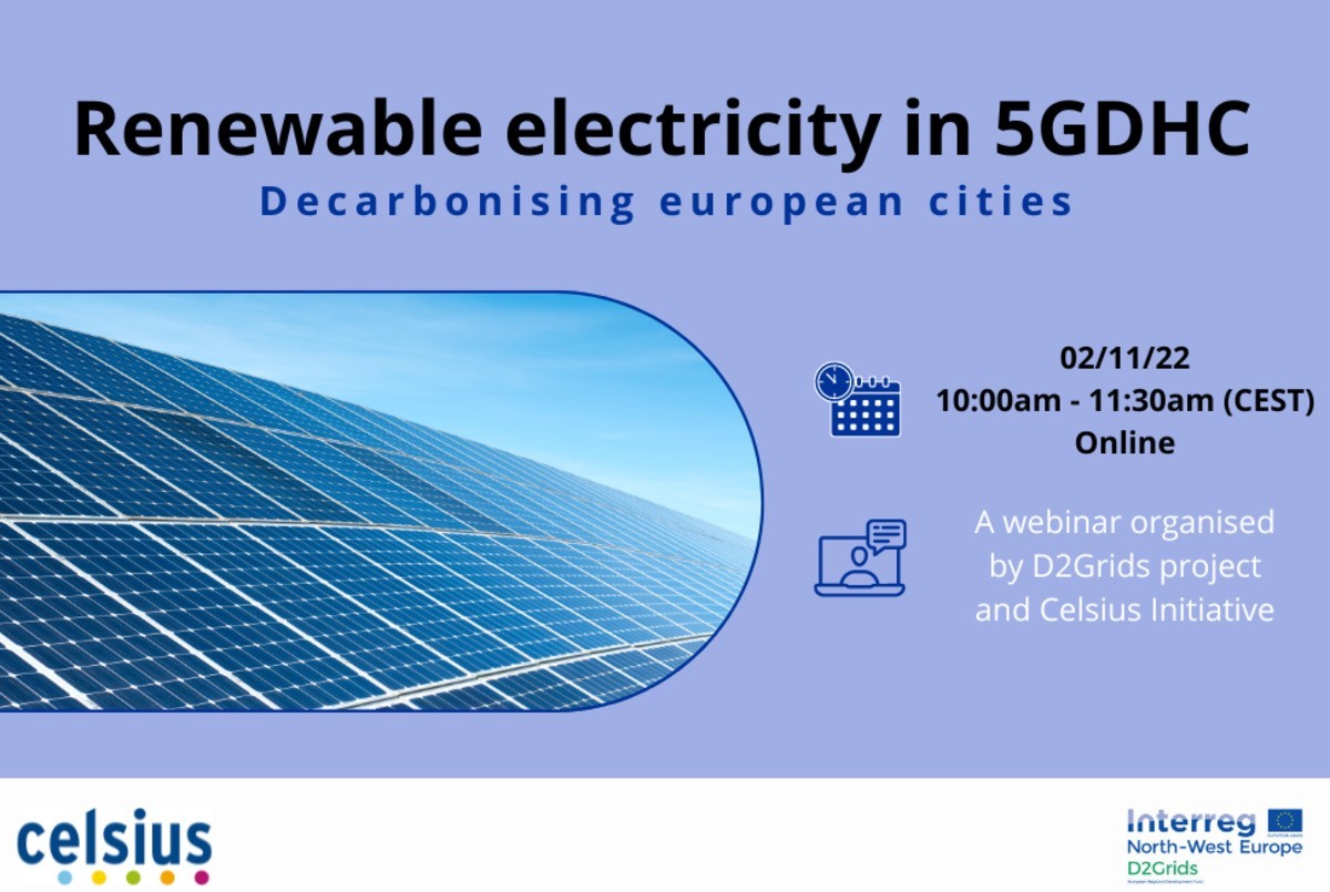 Renewable electricity in 5GDHC, an innovative way to decarbonise European cities!