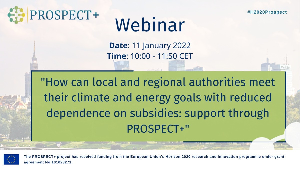 WEBINAR: How to get your project financed with reduced dependence on subsidies?