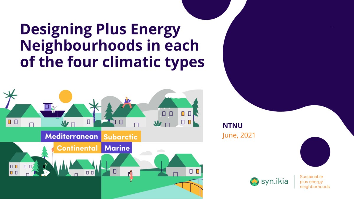[Report] How to ensure a positive energy balance through design in Sustainable Plus Energy Neighbourhoods