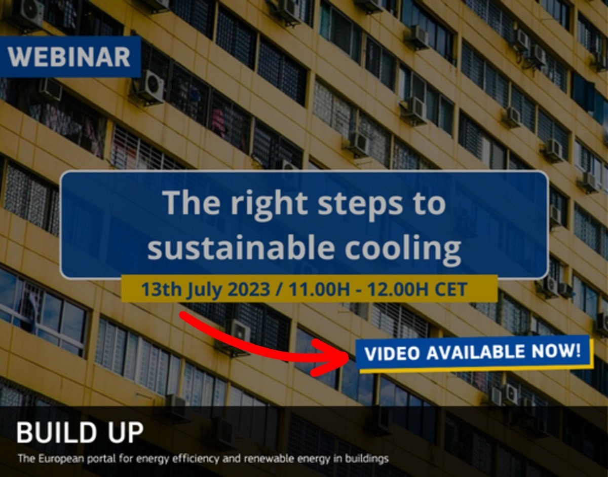 REPLAY: Webinar - The right steps to sustainable cooling