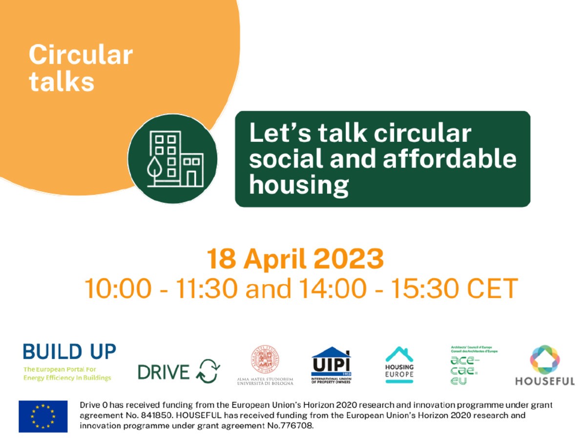 Webinar - “Let’s talk circular social and affordable housing” (Housing Europe)