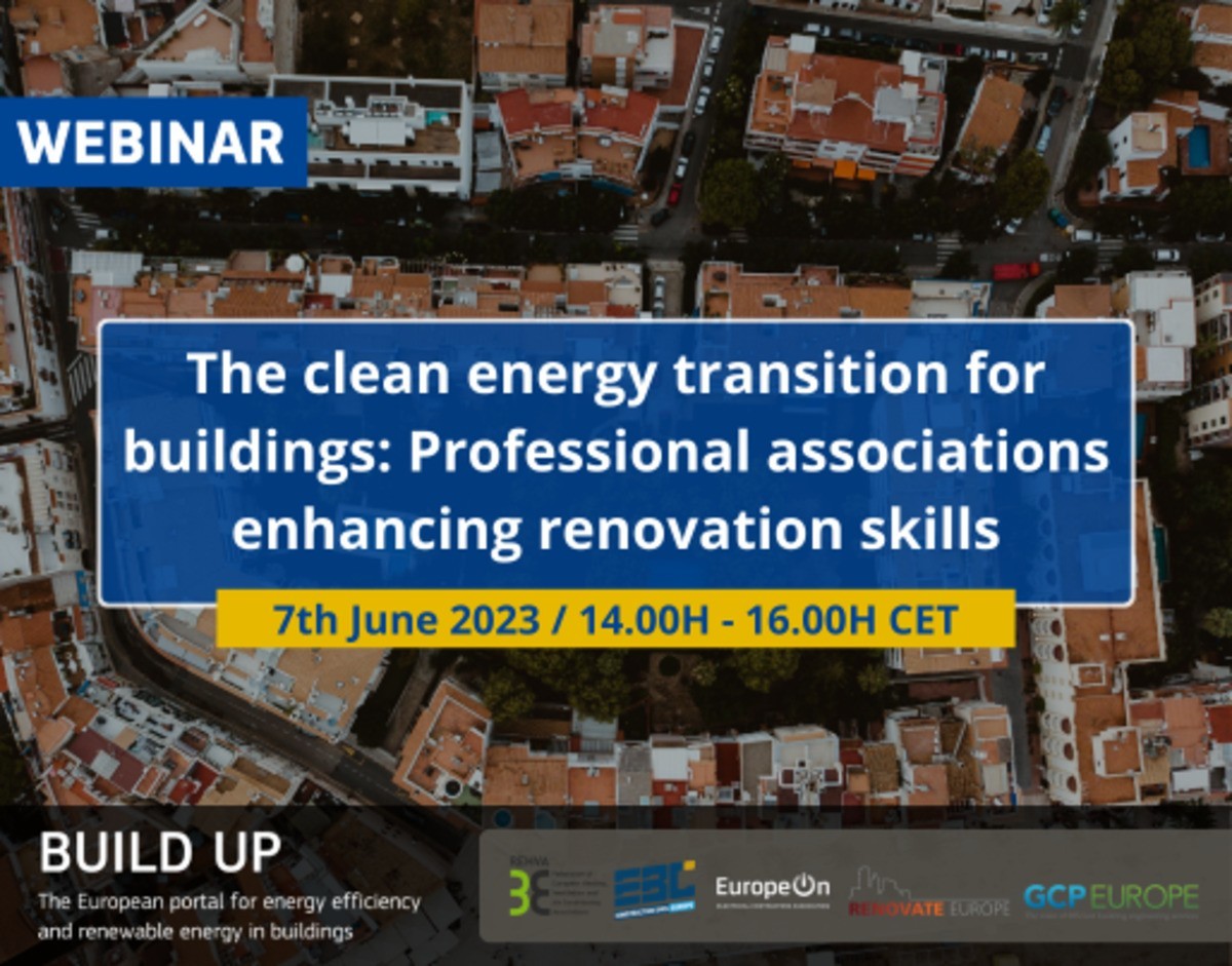 Webinar - The clean energy transition for buildings: Professional associations enhancing renovation skills