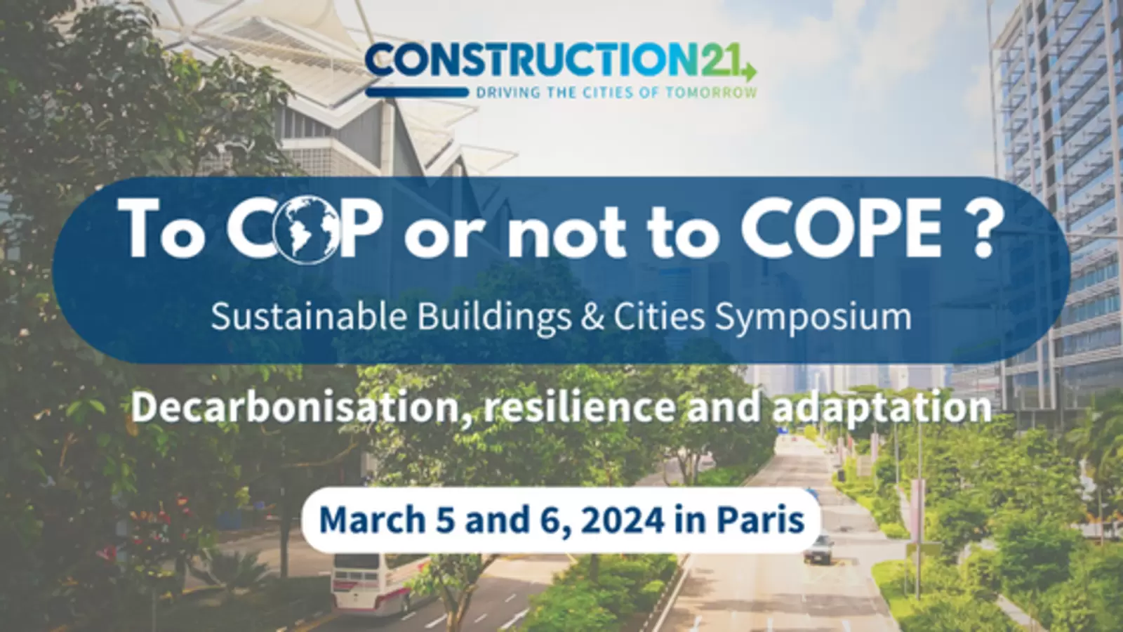  [Buildings and Climate Global pre-Forum] Resilience, adaptation, decarbonisation... To COP or not to COPE?