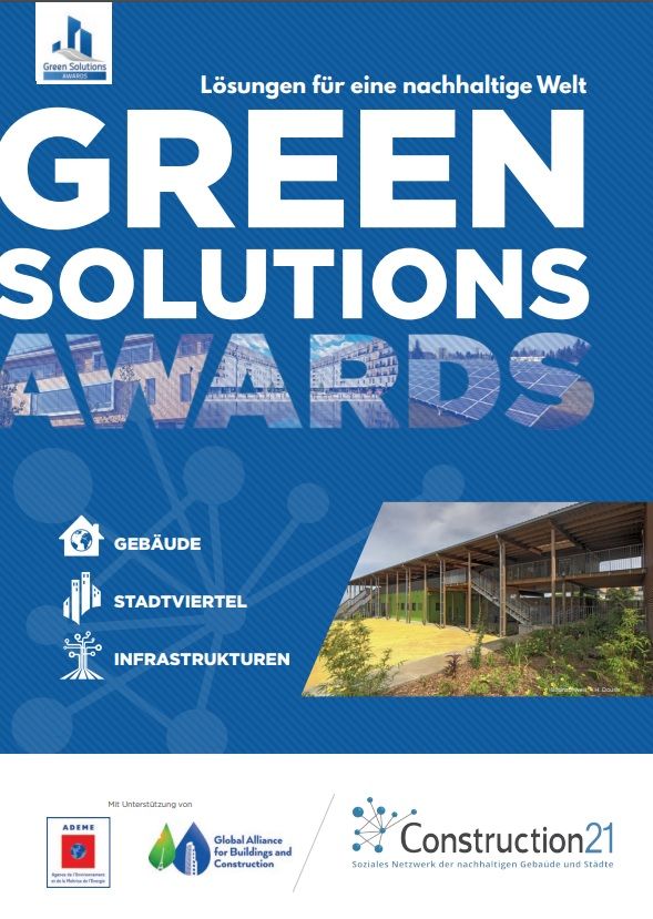 Couverture brochure Green Solutions Awards 2017 DE