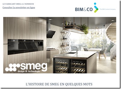 Design Italien, BIM et SMEG à l'honneur sur la plateforme d'objets BIM&CO