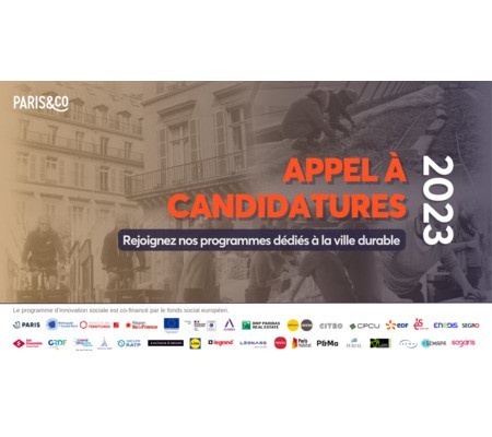 [Appel à candidatures] ?​ À partir du 9 février 2023 : candidatez aux programmes ville durable de Paris&Co !