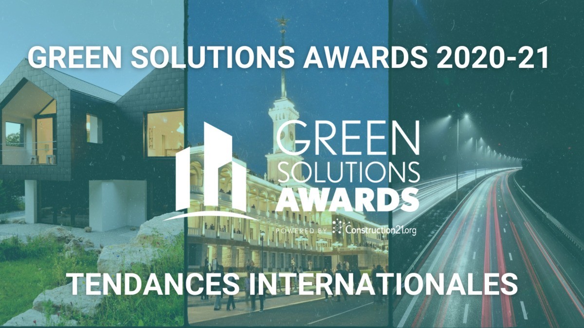 Tendances internationales Green Solutions Awards 2020-21