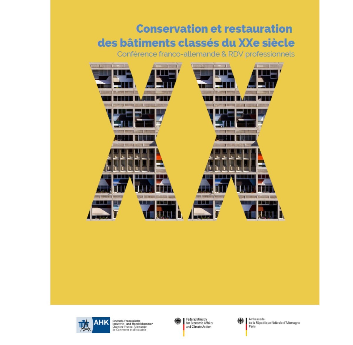 Conservation et restauration des bâtiments classés du XXe siècle en France et en Allemagne, le 14 juin 