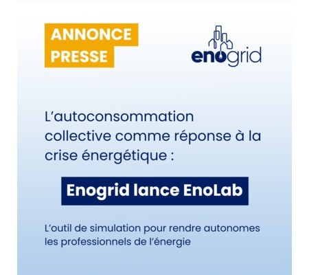 L’autoconsommation collective comme réponse à la crise énergétique : Enogrid lance EnoLab