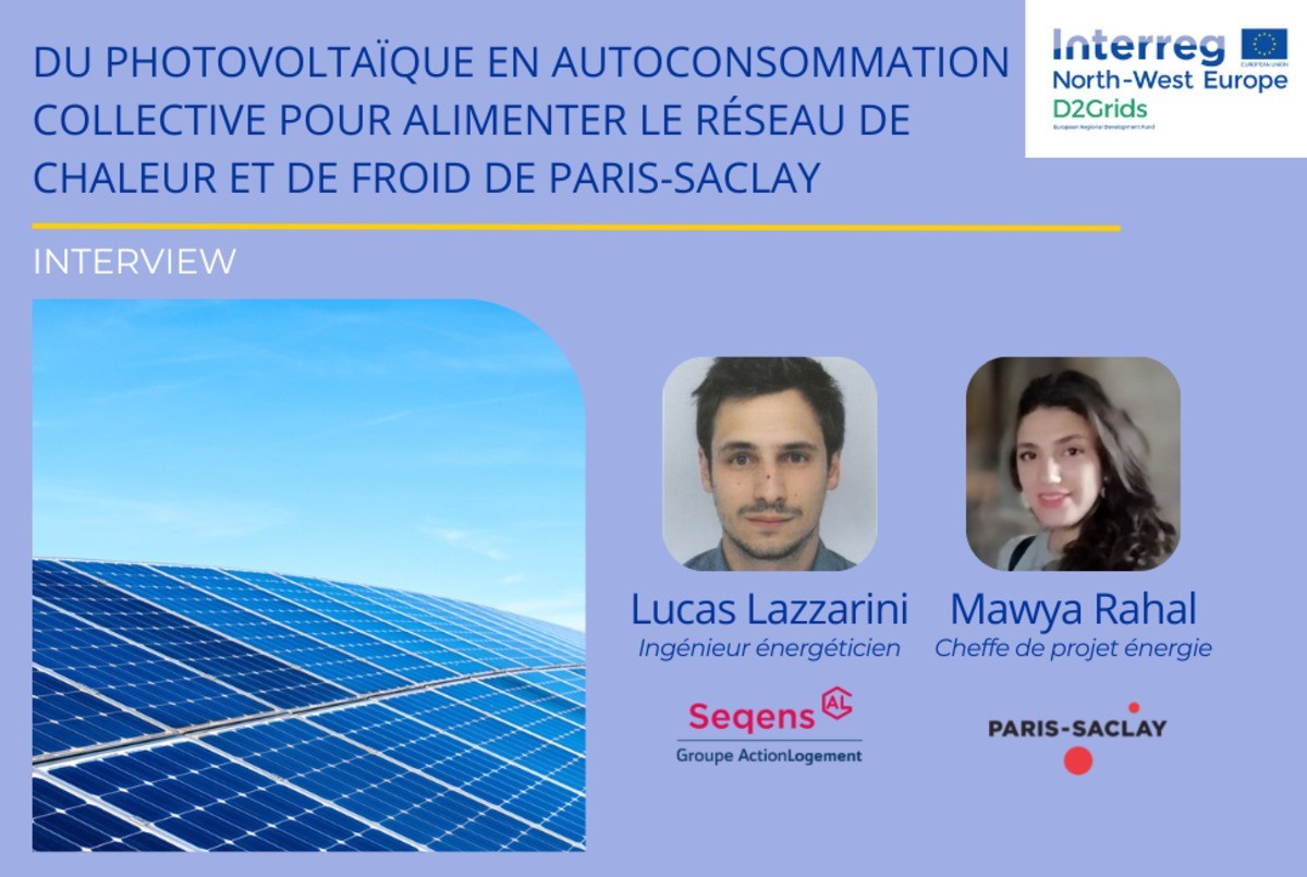 Du photovoltaïque en autoconsommation collective pour alimenter le réseau de chaleur et de froid de Paris-Saclay
