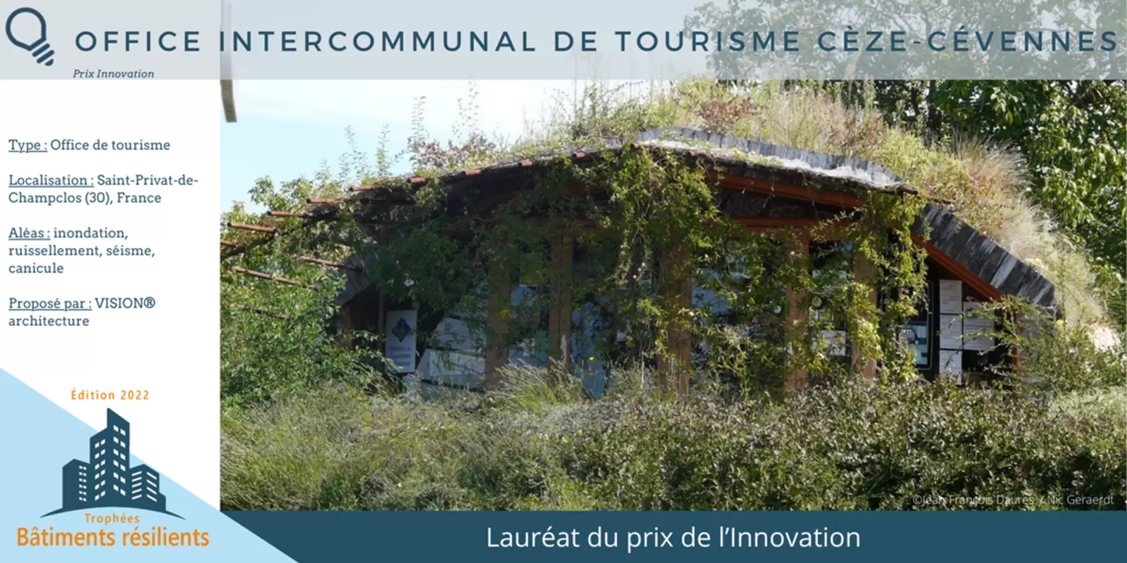 Trophées Bâtiments Résilients : L’Office intercommunal de tourisme Cèze-Cévennes, un modèle de résilience et d’intégration environnementale