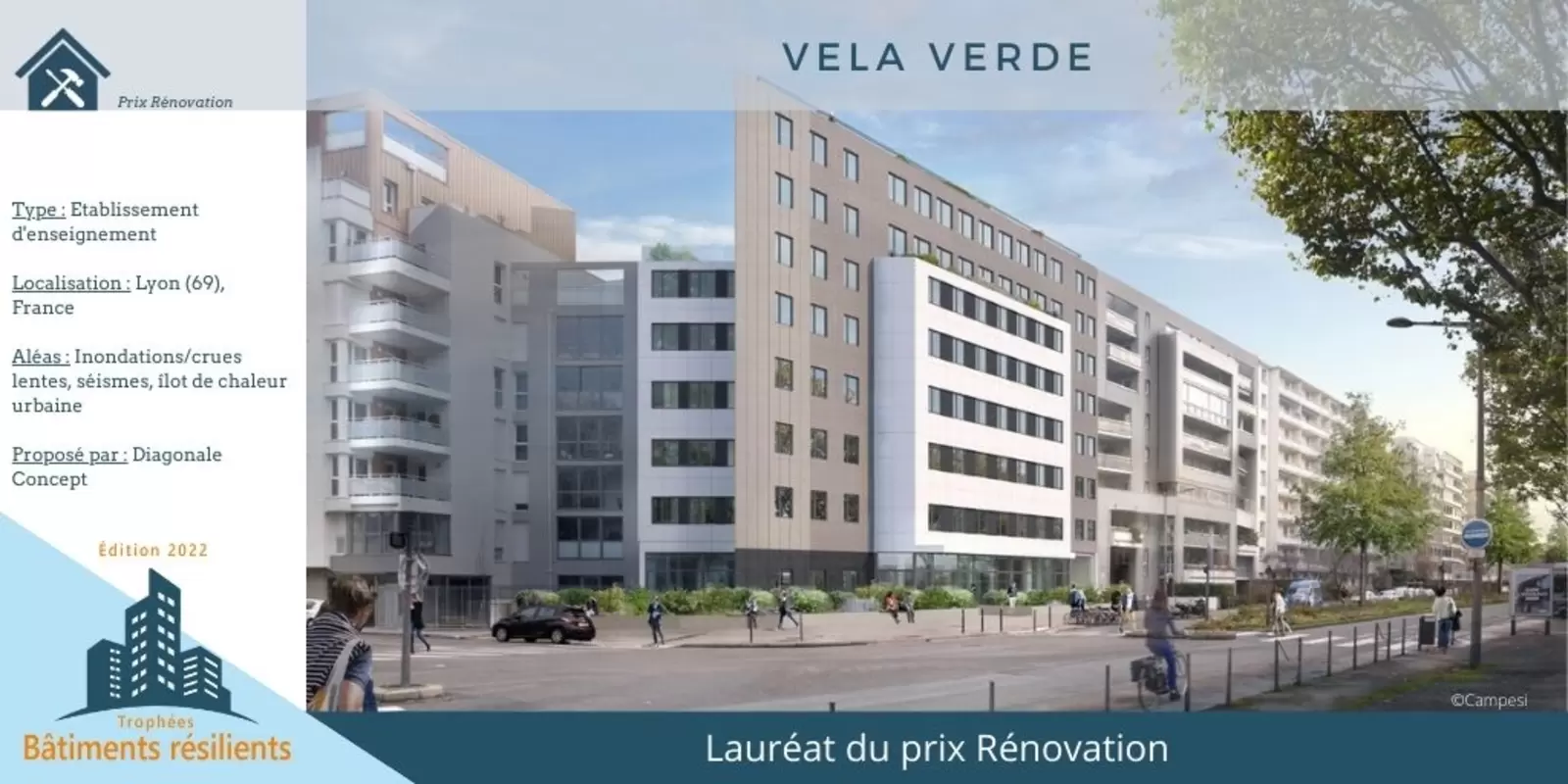 Trophées Bâtiments Résilients : Vela Verde, un modèle de rénovation résiliente