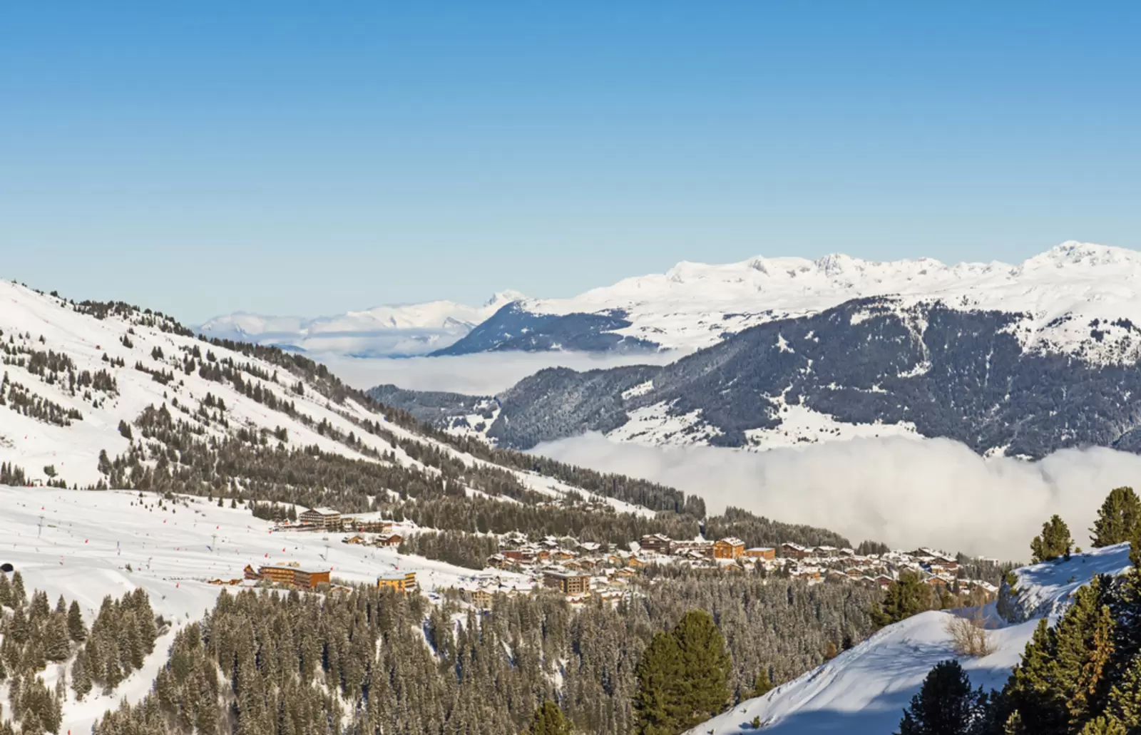 Le modèle des stations de ski fond comme neige au soleil