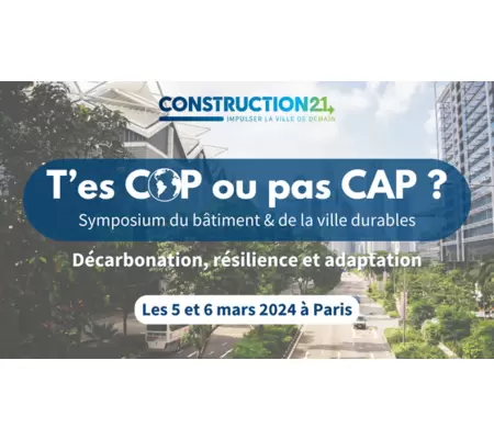 [Pré-Forum mondial Bâtiments Climat] Résilience, adaptation, décarbonation... COP ou pas CAP ?