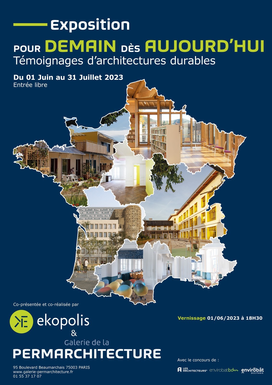 Exposition Ekopolis : le bâtiment durable se dévoile à la galerie de la Permarchitecture !