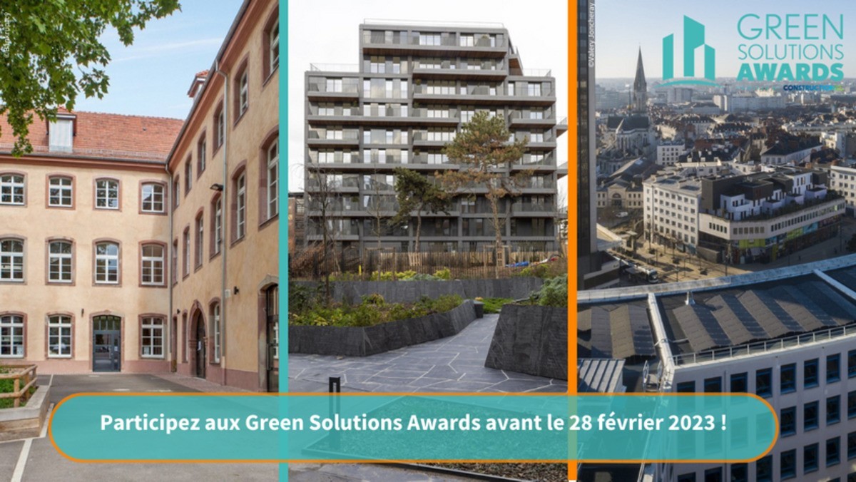 Green Solutions Awards 2022-2023 : à vos candidatures