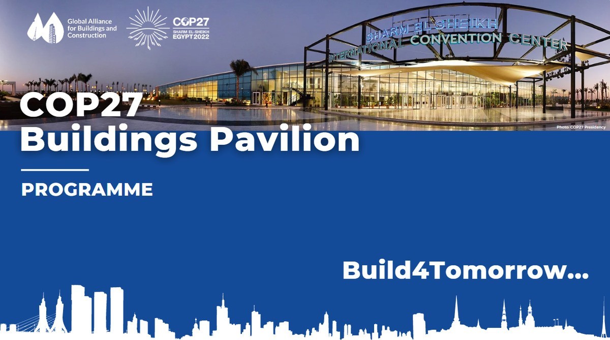 [COP27] Suivez en direct les événements du Buildings Pavilion 