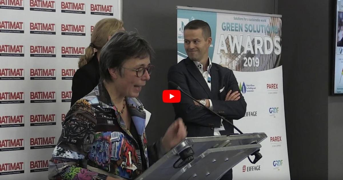 [Vidéo] Cérémonie Green Solutions Awards 2019, Batimat - Prix Santé & Confort (5/10)
