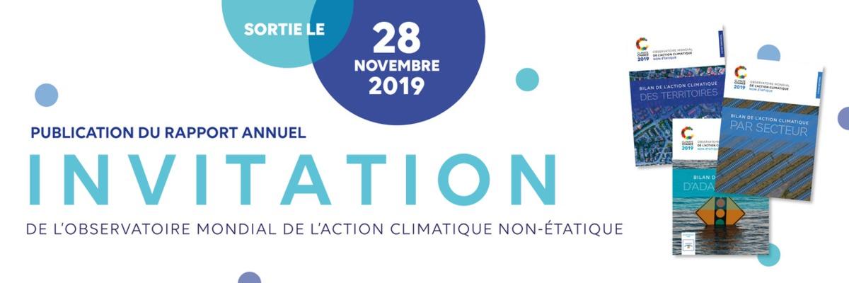 Publication du Bilan 2019 de l'Observatoire de l'action climat non-étatique
