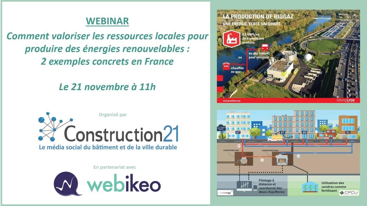 [Suivez notre webinar] Comment valoriser les ressources locales pour produire des énergies renouvelables : 2 exemples concrets en France