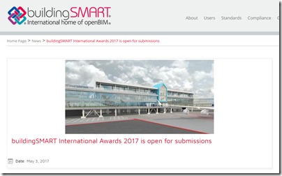 Awards buildingSMART 2017, l'appel à candidatures est lancé