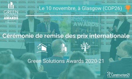 Cérémonie internationale de remise des prix Green Solutions Awards 2020-21