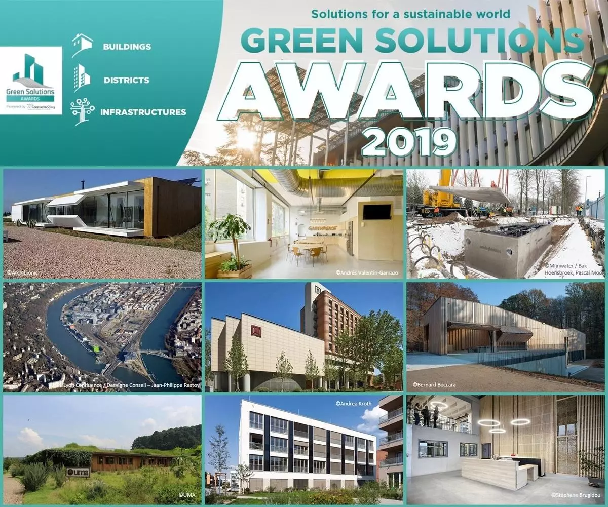 Lauréats internationaux Green Solutions Awards 2019 : 22 projets durables pour inspirer la profession