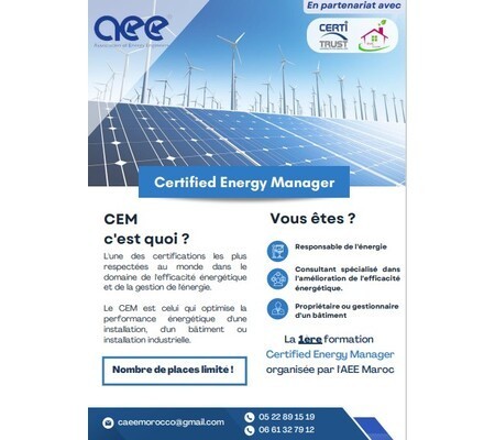 Formation Certifiante : CEM (Certified Energy Manager)