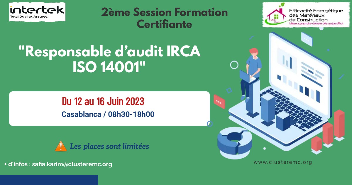2ème Session Formation Certifiante : IRCA 14001